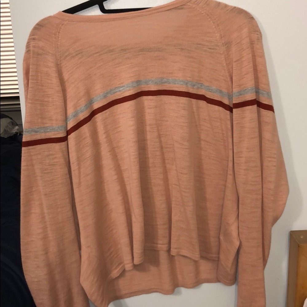 360 Sweater relaxed fit long sleeve cotton sweater